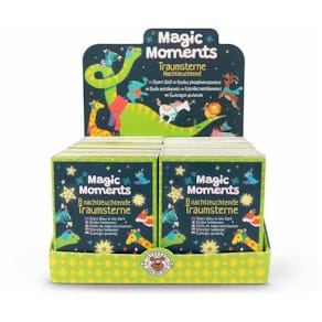 Weihnachtsetikett TRENDHAUS Traumsterne Magic Moments, gelb, 8 St