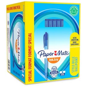 Bläckkulpenna PAPERMATE Inkjoy 100 RT M Blå 80+20/FP