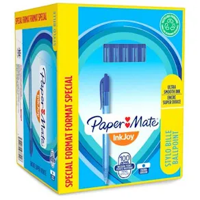 Bläckkulpenna PAPERMATE Inkjoy 100 RT M Blå 80+20/FP