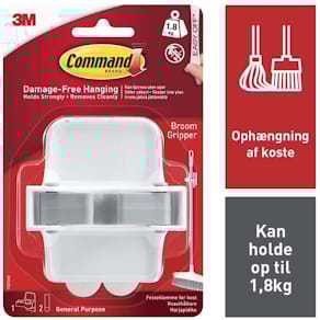 Selvklæbende ophæng 3M Command 17007, hvid, kasse á 2 pk