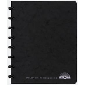 Meetingbook Atoma, A5, zwart, gelijnd