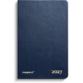 Lommekalender Mayland Classic 2027, 76 x 112 mm, blå