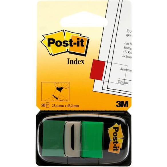 Index POST-IT 680 bred grønn