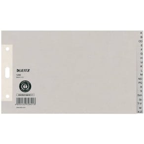 Papierregister Leitz, A5 quer, A–Z, grau