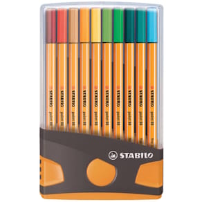 Fineliner STABILO point 88 ColorParade, 20 St., anthrazit/orange