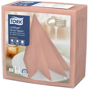 Servett TORK LinStyle Middag coral 50/fp