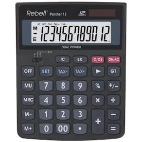 Tischrechner Rebell, schwarz