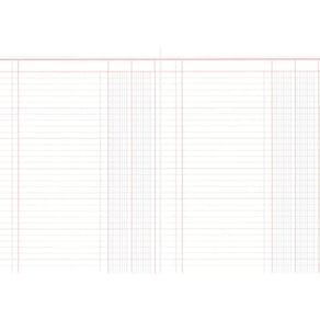 Spaltenbuch RNK, DIN A4, 2 Spalten, 30 Blatt, rot