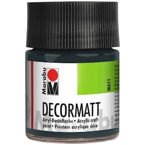 Acrylfarbe Marabu Decormatt, dunkelgrau, 50 ml