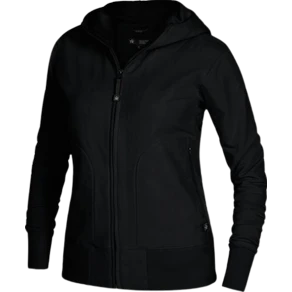 Hoodie zip TEXSTAR WC03 dam svart M