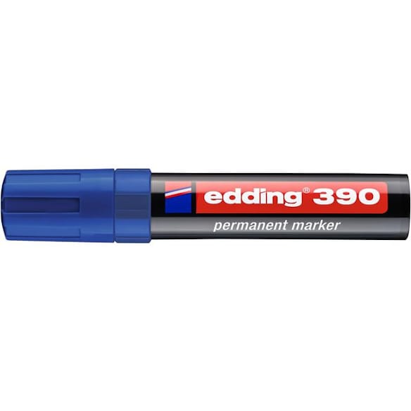 Merkepenn EDDING 390 skrå blå 10st