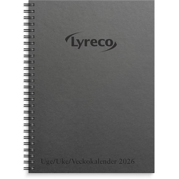 Ukekalender LYRECO 2026 spiralisert sort