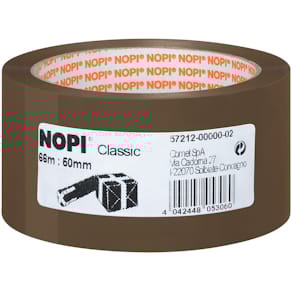 Packband Nopi Pack Classic, 50 mm x 66 m, braun
