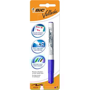 Whiteboardmarker Bic Velleda 1741, blauw, op blister