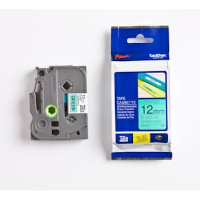 Tape Brother TZe 731 12mm svart på grön