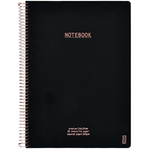 KOZO Anteckningsbok A4 Premium Black Rutad