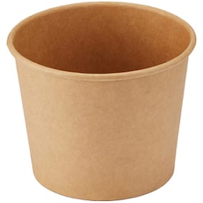 Suppebæger kraft brun 350 ml rund Ø96 x H82 mm, 250 stk