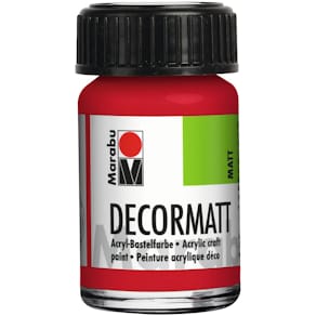 Acrylfarbe Marabu Decormatt, kirschrot, 15 ml