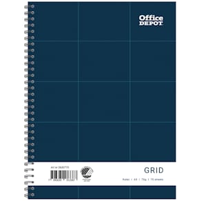 Kollegieblock A5 70bl 70g rutat Office Depot