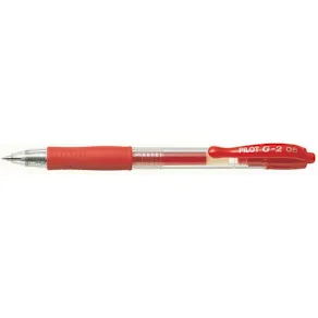 Gelkulpenna PILOT G-2 Fine Röd, 0.5mm