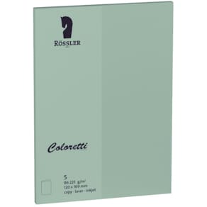 Briefkarte Coloretti, B6 HD, 5 St., Eucalyptus