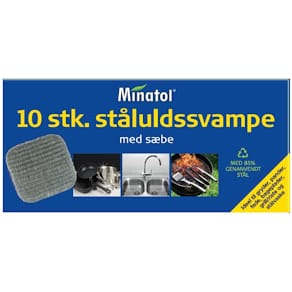 Skuresvamp ståluld med sæbe