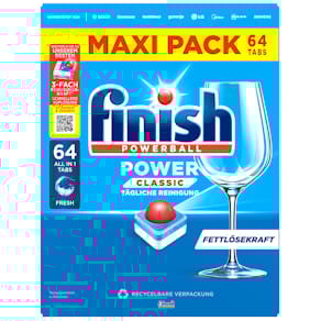 Geschirrspültabs Finish Power Classic, 64 St.