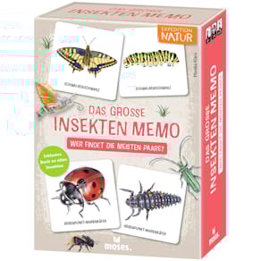 Memo-Spiel MOSES. Das grosse Insekten Memo, ab 6 Jahren, 60 Kärt­