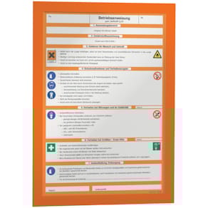 Magnetrahmen Durable DURAFRAME A4, orange, 2er-Pack