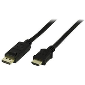 Kabel DELTACO DP-HDMI Ha 5m svart