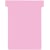 Planbordkaarten Nobo T-index 3, 120 x 92 mm, roze