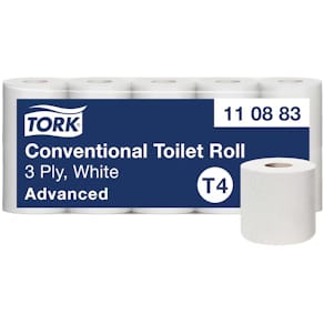 Toilettenpapier Tork Extra Weich T4, 3-lagig, 10 RL, weiß