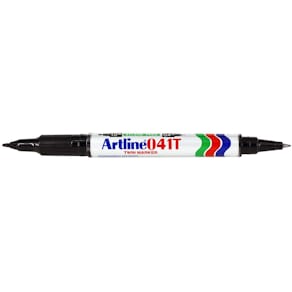 Märkpenna ARTLINE 041T 2-i-1 rund svart