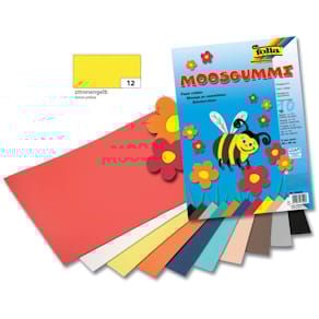 Moosgummi Folia, 2 mm, zitronengelb