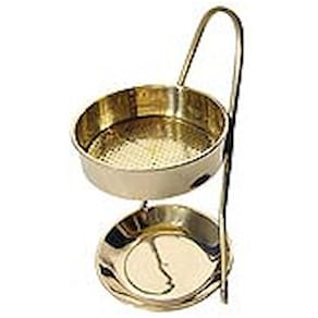 Weihrauchständer, Messing, gold