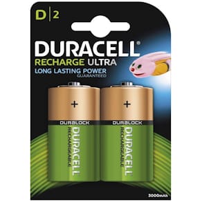Batteri Duracell D genopladeligt NiMH 2200 mAh