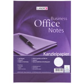 Kanzleipapier LANDRE A3 auf A4, rautiert, weiß, 80 g/m², 250 Bl.
