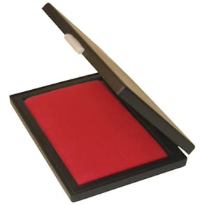 Stempelpude Noris rød 55x80 mm til håndstempler