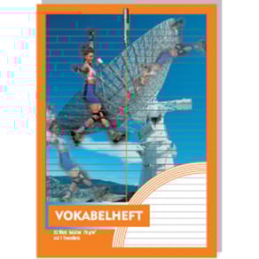 Vokabelheft PVP, A4, 32 Blatt, liniert, orange