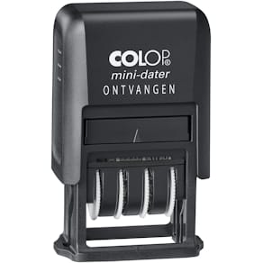 Datumstempel Colop Mini-Dater S160/L2 N, met datum en ONTVANGEN