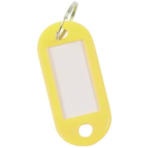 Schlüsselanhänger Q-CONNECT, 10 St., gelb