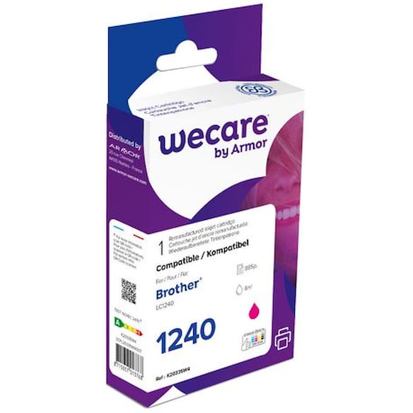 Blekk WECARE BROTHER LC1240M Magenta