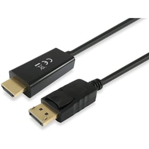 DisplayPort Adapterkabel EQUIP, DP Stecker auf HDMI Stecker, 2 m,