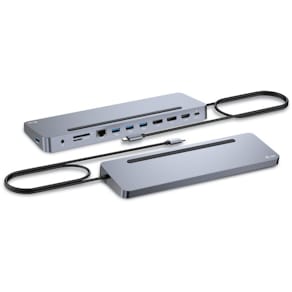 USB-C triple dock 2xDP HDMI 4xUSB-A 1xUSB-C GLAN 100W PD SD