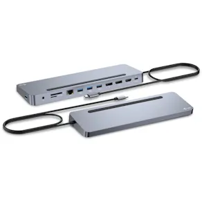 USB-C triple dock 2xDP HDMI 4xUSB-A 1xUSB-C GLAN 100W PD SD