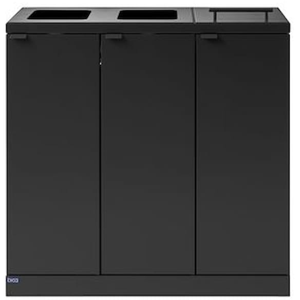 Avfallsbeholder BICA 873 3x65L antrasitt
