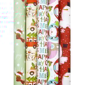 Geschenkpapierrolle BRAUN + COMPANY, weihnachtlich, 2 m x 70 cm