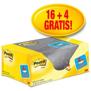 Post-it Notes Value Pack 38x51mm/100 bl