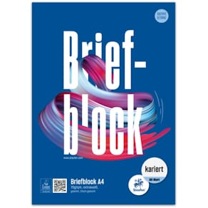 Briefblock URSUS STYLE Basic, A4, 50 Blatt, kariert