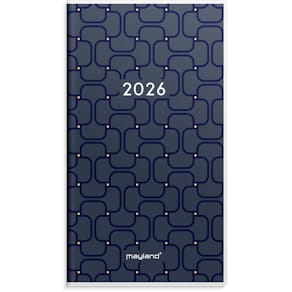 Kalender Mayland Index 2026, blå, m/illustrationer, FSC Mix